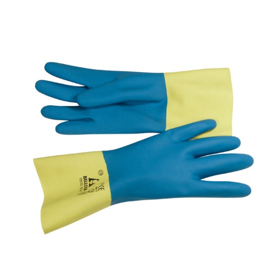 Γάντια δίχρωμα Latex